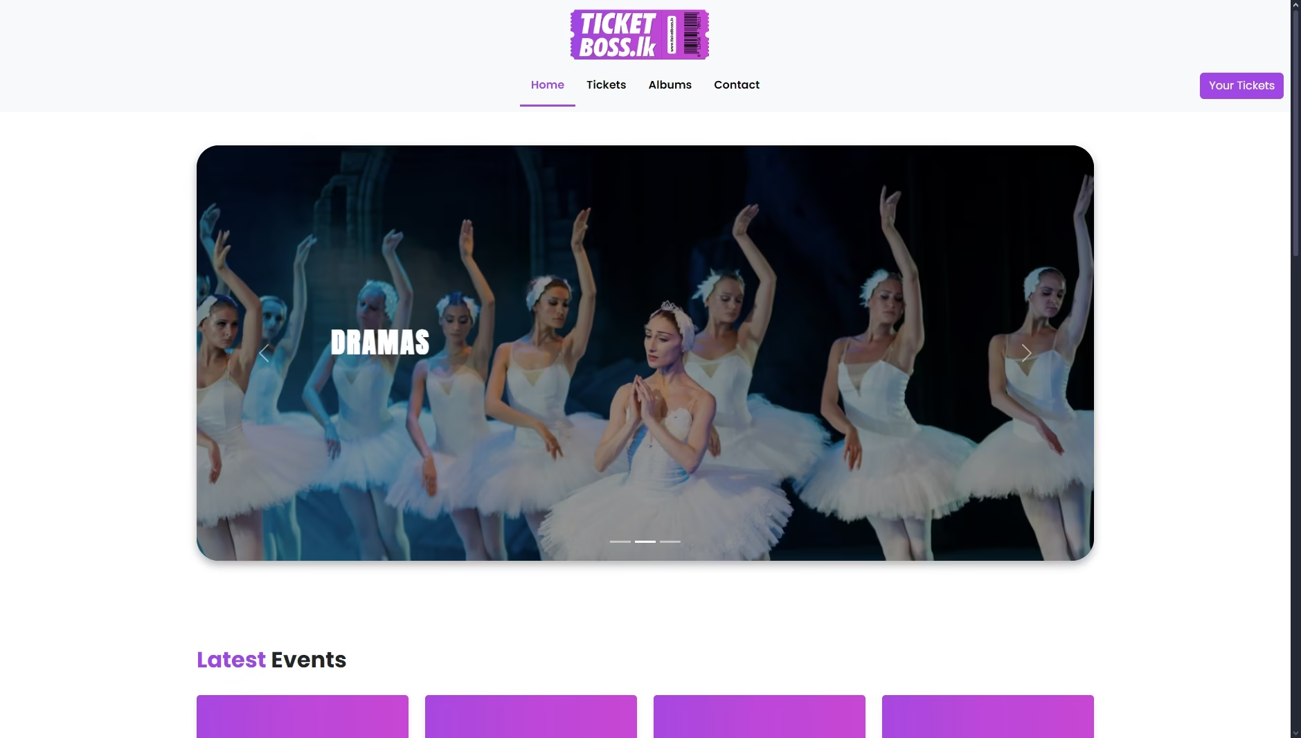 Ticketboss Event Booking Website